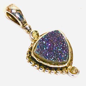 Sajen Silver Druzy Pendant